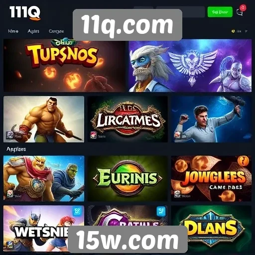 11q.com oferece uma variedade de jogos online